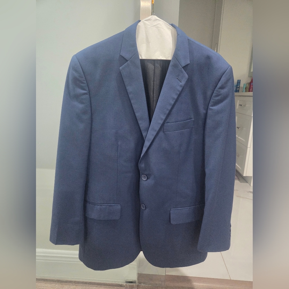 Men's Italian Hand Tailored Blue Blazer SZ 40 R